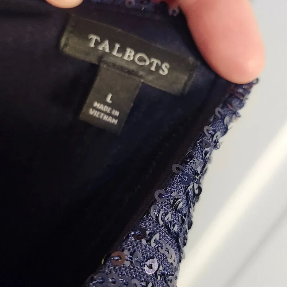 Talbots Sequined Blouse - Picture 2 of 3